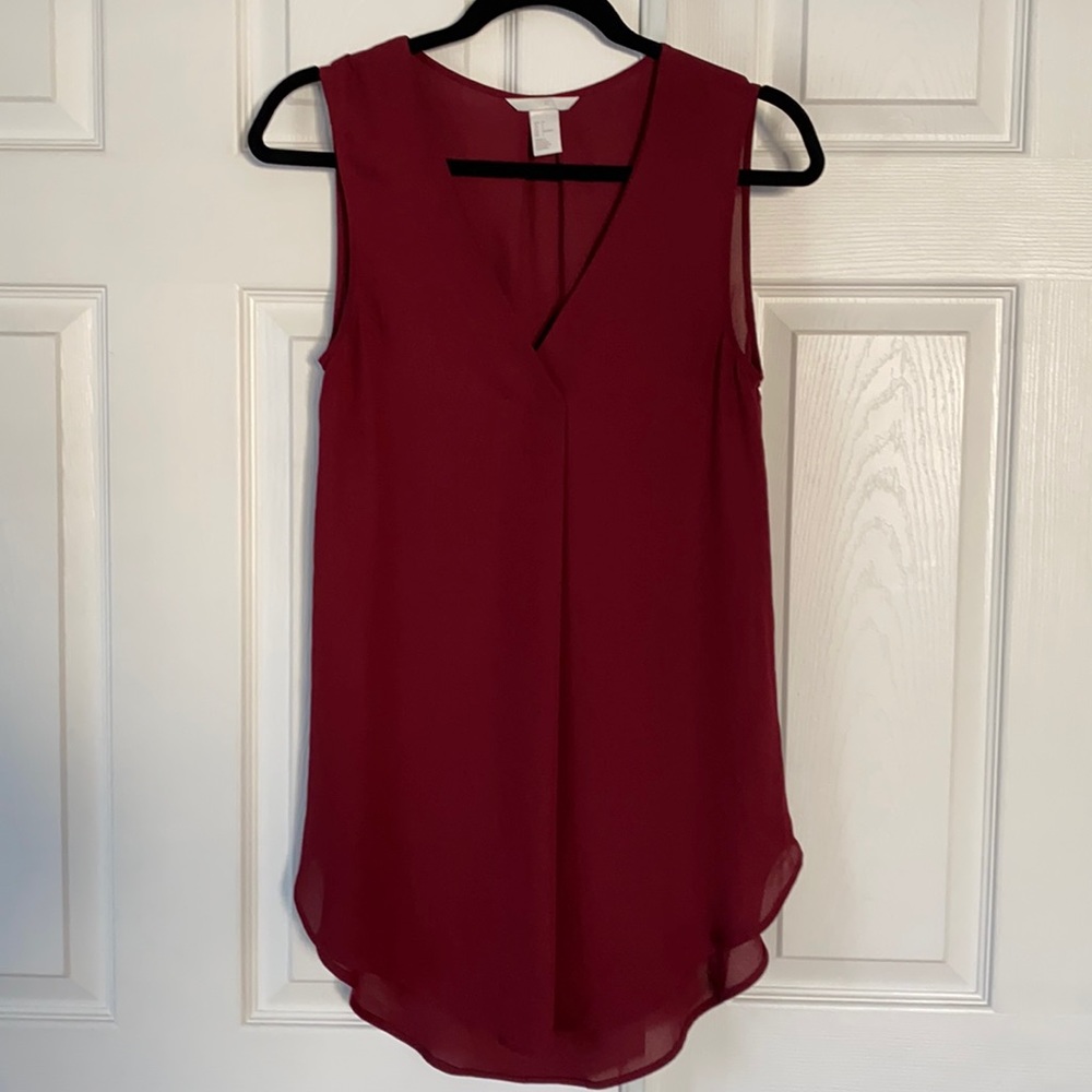 H&M red blouse